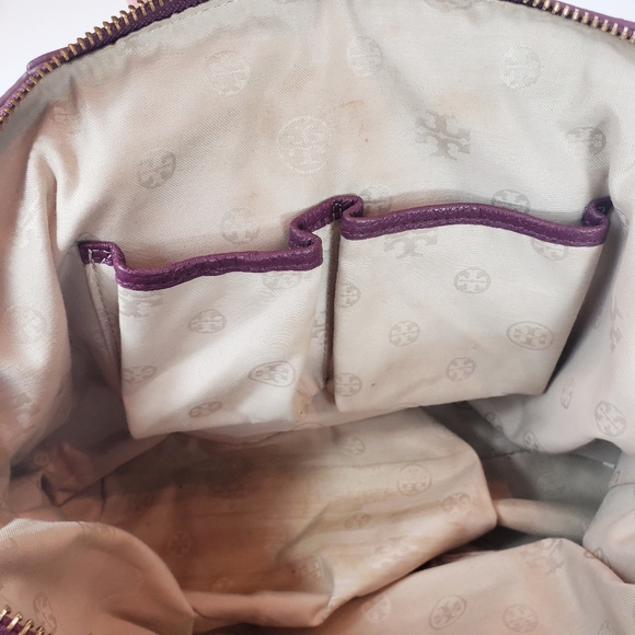 Tory Burch Amanda purple satchel bag - Picture 7 of 8